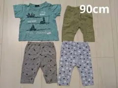 【90cm】夏用お着替え4点セット（BeBe／ユニクロ／西松屋）