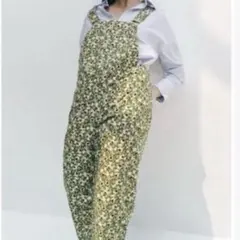 ZARA 花柄サロペット・オーバーオール