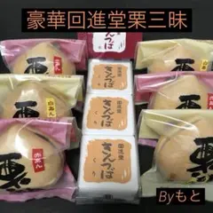 豪華!![岩谷堂羊羹の回進堂]q栗もなか6個✖︎栗きんつば3個 和菓子のサムネイル