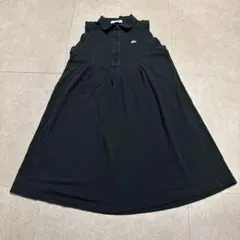 Lacoste ラコステ　ポロシャツ　ワンピース　ノースリーブ　黒　36