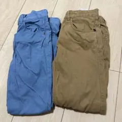 H&M スリムフィット ボトムス 2色セット 122