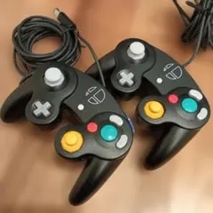 ニンテンドー ゲームキューブ コントローラ スマブラブラック 純正品