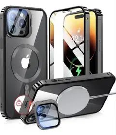 iPhone14Pro用カバーMagSafe対応　カメラレンズ保護・スタンド一体