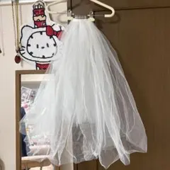 ロングホワイトウェディングベール