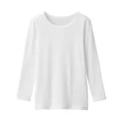 無印良品　3枚セット　あったか綿下着 クルーネック長袖140サイズ