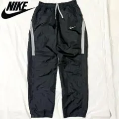 ナイキ トラックパンツ ナイロン M ブラック ソロスウォッシュ サイドライン
