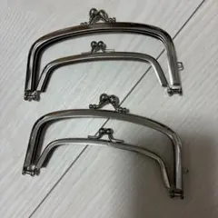 がま口金具 シルバー 2種類セット