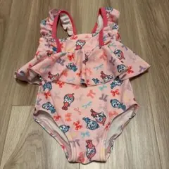 【美品】80センチ　アンパンマン　ドキンちゃん　コキンちゃん　女の子　水着