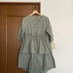 カスタネ　シャツワンピース