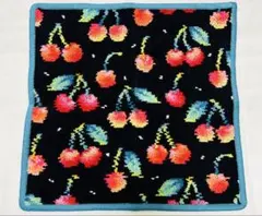 フェイラー FEILER チェリードット　ハンカチ【B品】黒