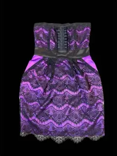 ナイトドレス　レース　キャバ嬢ドレス　ミニ丈　y2k 平成ギャル