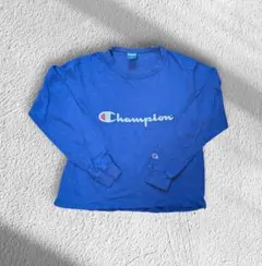 【90s USA製】Champion ロンT 青タグ vintage