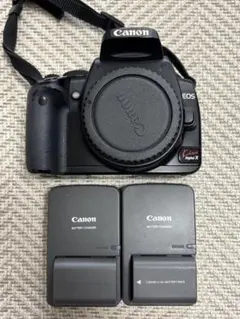 【ジャンク】EOS Kiss Digital X 純正バッテリー充電器2組セット