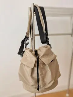 レプシィム 2WAY 巾着バック　ショルダーつき　ベージュ