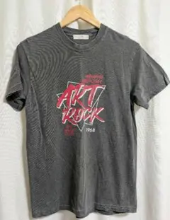 Tシャツ　半袖　夏　グレー　古着風