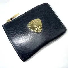✨美品✨ATAO アタオ 三つ折り財布 ネイビー レザー 金具ロゴ スモール ✨美品✨ATAO アタオ 三つ折り財布 ネイビー レザー 金具ロゴ スモール