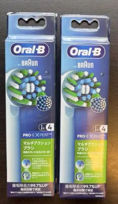 Oral-B マルチアクションブラシ 4本入 2箱セット 新品正規品のサムネイル