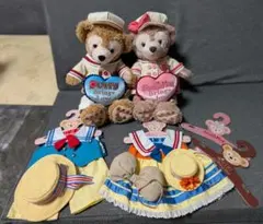 ディズニー　ダッフィーとシェリーメイ ぬいぐるみコスチュームセット
