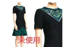 TADASHI SHOJI モノトーン 花柄 ノースリーブ ワンピース - メルカリ