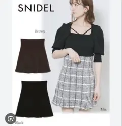 SNIDEL スナイデル フレアーミニスカショーパン MIX 1サイズ
