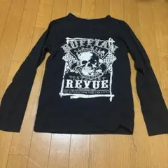 パンク ロック y2k スカルプリント 長袖Tシャツ