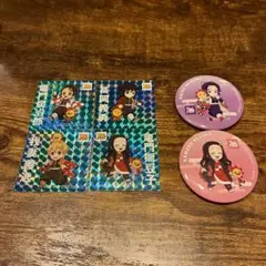 鬼滅の刃　コジマ　ステッカー　缶バッジ　セット