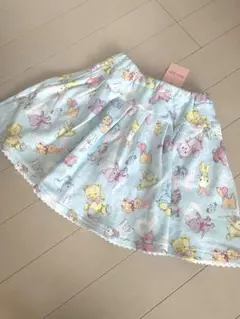 メゾピアノ　130 スウェット　プリント　スカート