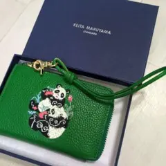 ☆新品未使用 ケイタマルヤマ×imuramm 二つ折り財布 パンダ 【グリーン