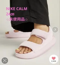NIKE Calm Women's Sandals Pink Foam 24㎝