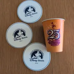 ディズニー25周年紙コップ他