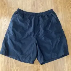 ナイロンハーフパンツ　黒　XL