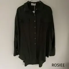 新品　ROSIEE ロージー　シャツ　カーキ　FREEのサムネイル