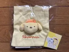 ポムポムプリンマスコット付き巾着
