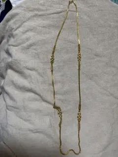 ゴールドリンクチェーンネックレス　超ロング