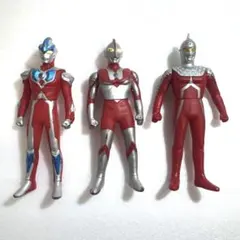 ウルトラマン ソフビ フィギュア 3体セット　約11㎝のサムネイル