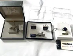 超美品　ダンヒルネクタイピン　十勝石ネクタイピン　カーブス　箱付きのサムネイル