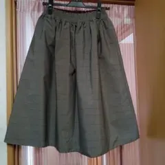 リバーシブルフレアスカート