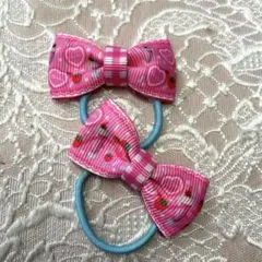 キッズヘアゴムリボン