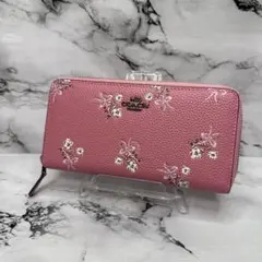 (未使用品)現行、大人気、コーチ、長財布、ラウンドジップ、オールレザー、シボ革
