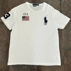 Polo Ralph Lauren ビッグポニーUSA 白 TシャツサイズXL
