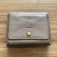 【中古/値下不可】IL BISONTE イルビゾンテ 三つ折り財布 グレーのサムネイル