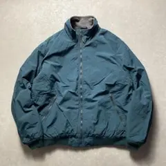 00s L.L.Beanナイロンジャケットグリーンウォームアップシェルドシンチラ