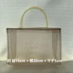 CHANEL ノベルティ アリュール ビニール/メッシュ バッグ