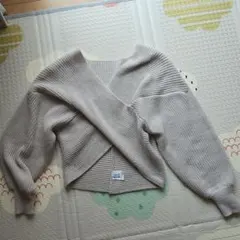 カシュクールニットトップス[mb1515]