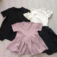 キッズ 半袖ワンピース 3点セット 140-150 coca gu