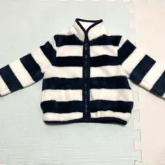 ボーダー　フリース　ジャケット
