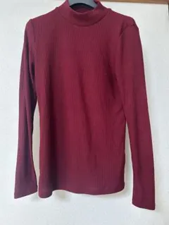 ユニクロ WOMEN リブハイネックT 長袖182932