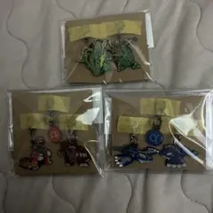 ポケモンセンター　メタルチャーム　レックウザ　ゲンシグラードン　ゲンシカイオーガ ポケモンセンター メタルチャーム レックウザ ゲンシグラードン ゲンシ