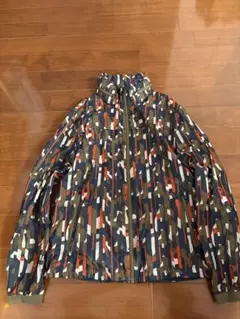 AIGLE カモ柄 ウインドブレーカー L パッカブル ナイロンジャケット