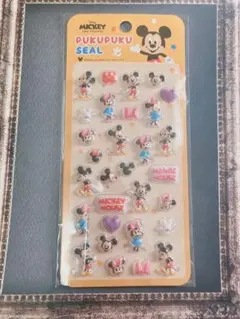 ディズニー ミッキー ミニー3Dぷくぷくシール ボンボンドロップシール